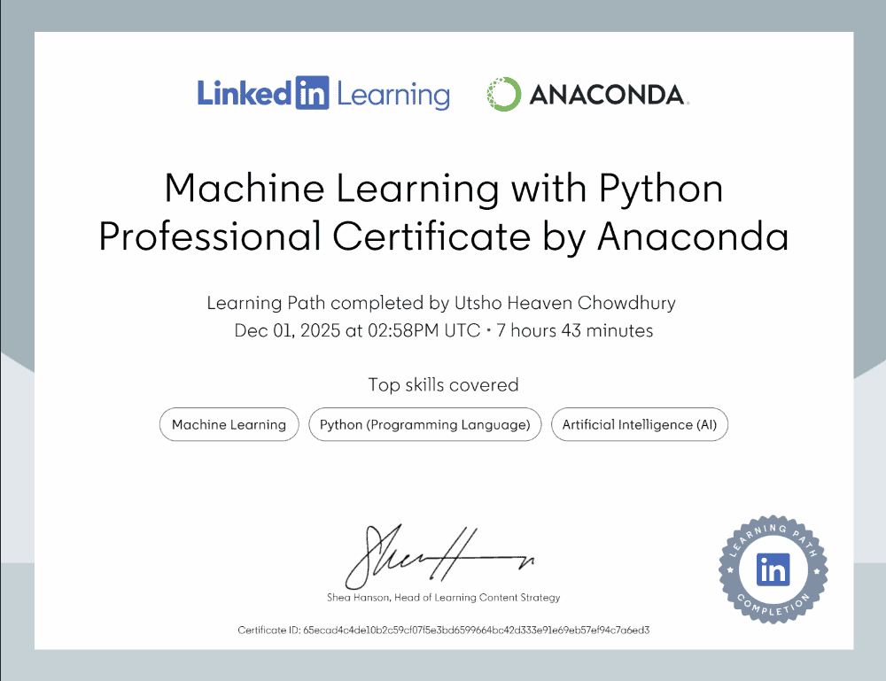 Machine Learning with Python