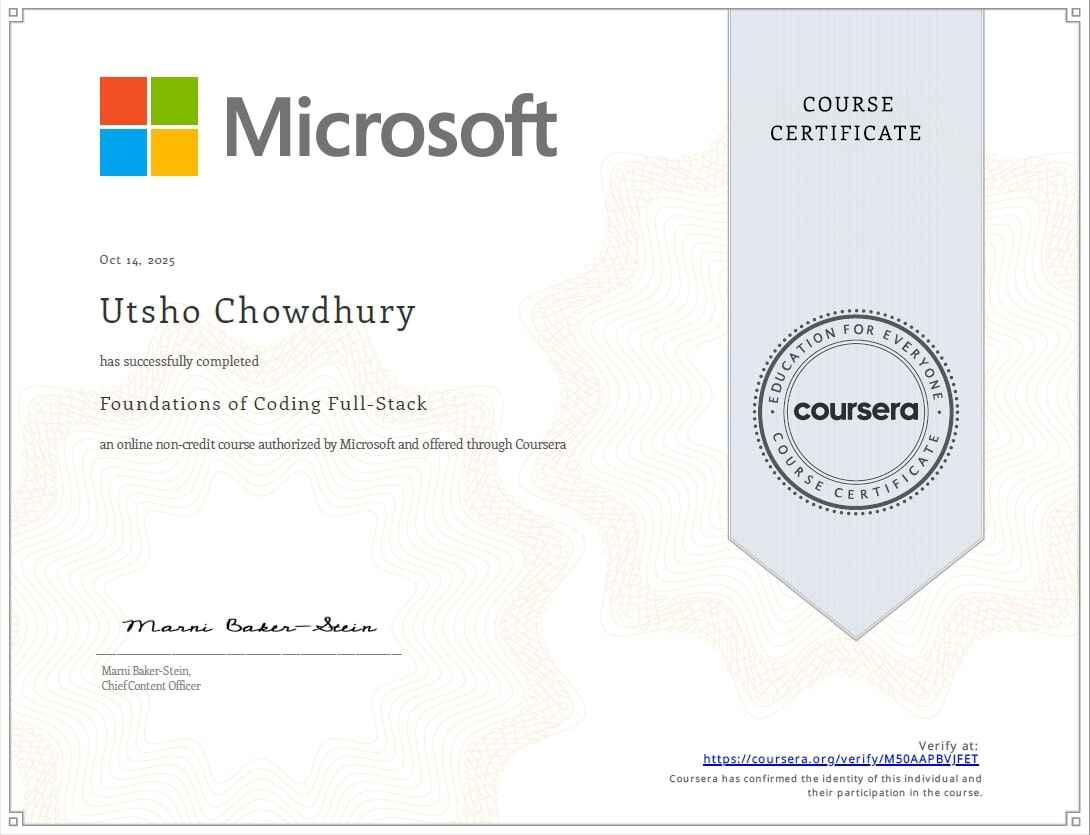 Foundations Coding Full-Stack