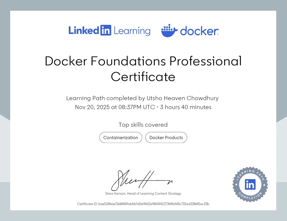 Docker Foundations Professional
