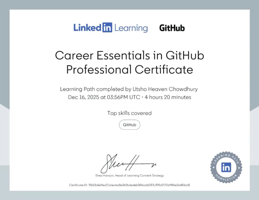 Career Essentials in GitHub Professional
